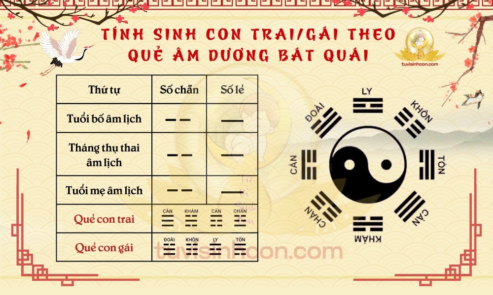 3 cách tính tháng thụ thai sinh con trai/gái theo ý muốn cực linh nghiệm!