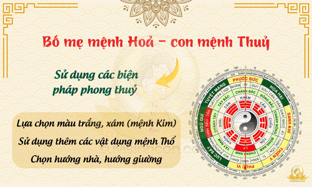 Bố mẹ có thể sử dụng các biện pháp phong thuỷ để tạo sự cân bằng